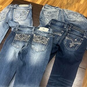 Rock Revival Women's Blue Skinny Jeans; lot 1